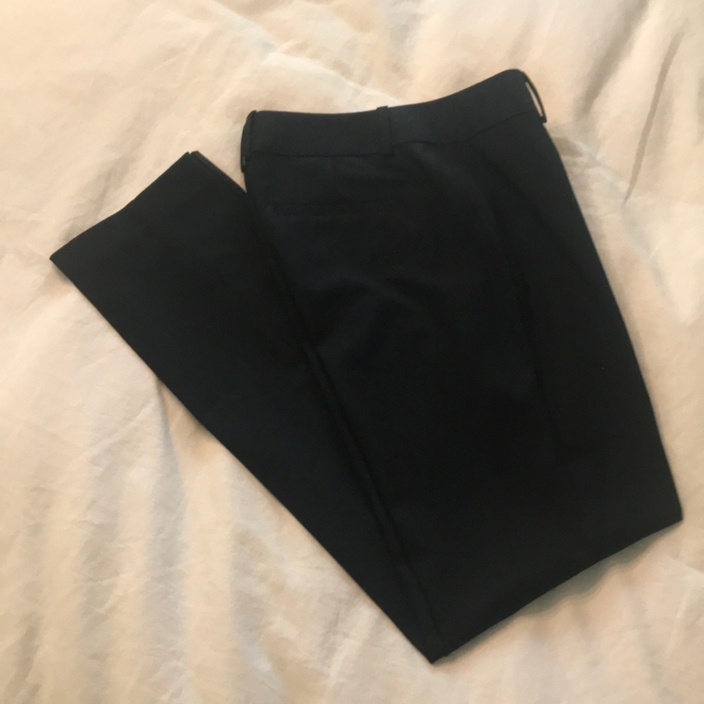 Straight black pants